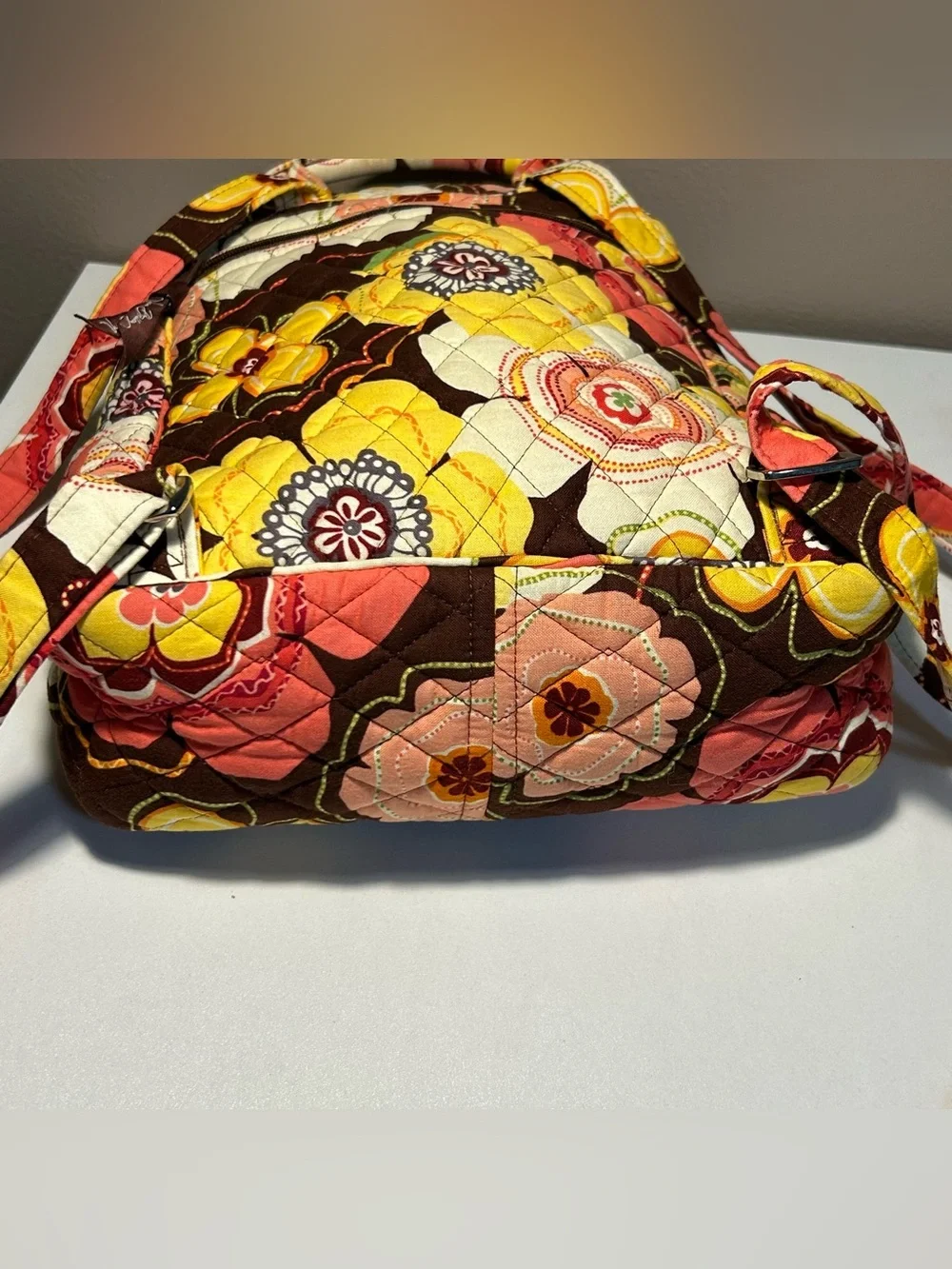 Vera Bradley Backpack  Quilted Fabric Buttercup Purse Backpack
